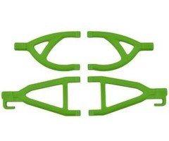 RPM RPM80604 - GREEN REAR UPPER & LOWER A-ARMS FOR TRAXXAS MINI E-REVO