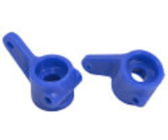 RPM Blue Front Bearing Carriers (Slash 2wd, Nitro Slash, e-Rustler & e-Stampede 2wd)