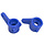 RPM80375 - Blue Front Bearing Carriers (Slash 2wd, Nitro Slash, e-Rustler & e-Stampede 2wd)