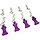 HRAAC03EZ07 - 1/10 Purple Aluminum EZ Pulls (4pcs), Body Clips (8pcs)