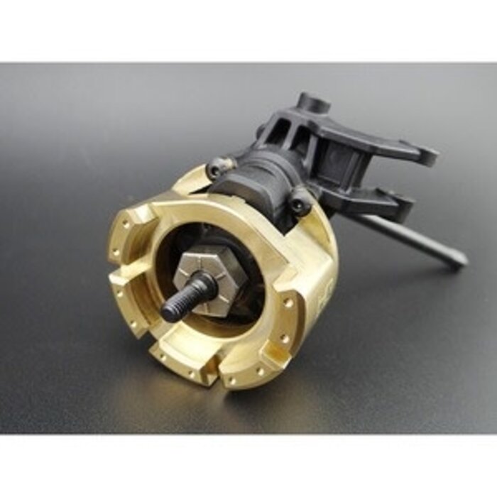 HOT RACING TRXF21HKW - Heavy 76g Brass Knuckle Weight, for Traxxas TRX-4