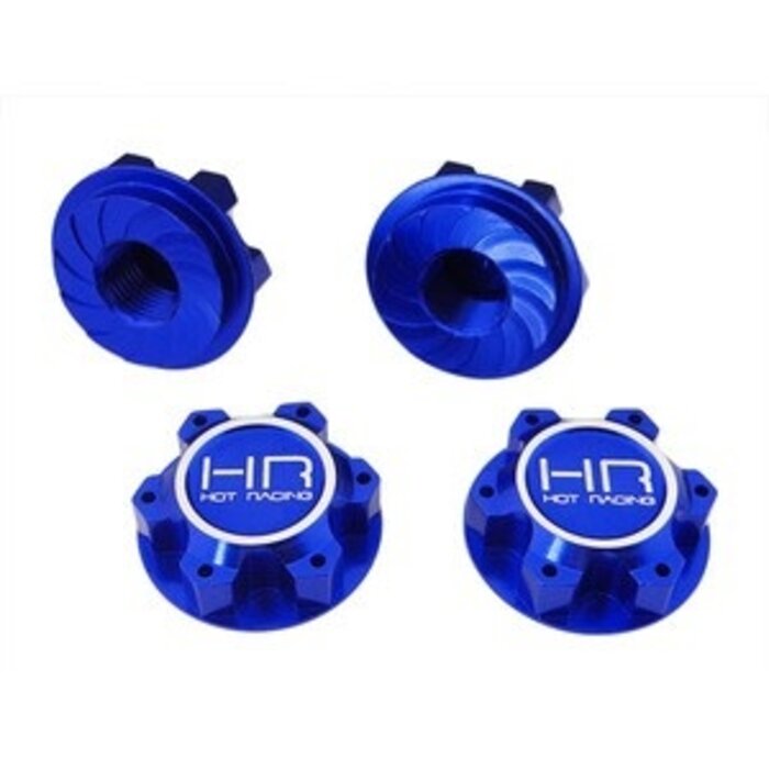 HOT RACING XMX10N06 - Aluminum 25mm Hex Serrated Nut for Traxxas X-Maxx