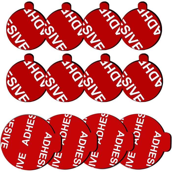 8 Pack Sticky Adhesive Compatible with Socket Mount Base, Double-Sided Replacement Tape for Car Magnetic Phone Holder, 4 Pack Sticker Pads for Collapsible Grip & Stand Base