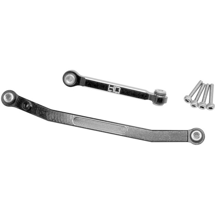 HOT RACING HRASXTF49X01 - Black Aluminum Fix Link Tight Tolerance Steering Rod, for SCX24