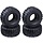 HobbyPark - 2.2" Tires w/Foam Fit Beadlock Wheel Rims for 1/10 RC Rock Crawler Climbing Car TRX4 SCX10 D90 Tyres (4-Pack) (Type 1)