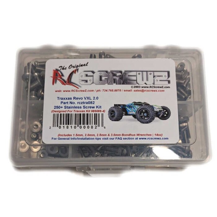 RCZTRA082  - SS Screw Set-TRA E-Revo 2.0 VXL