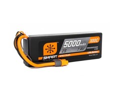 SPEKTRUM SPMX50002S100H3 - 5000mAh 2S 7.4V 100C Smart LiPo Hardcase; IC3