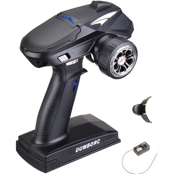 DumboRC DUMBORC X4 4CH RC Radio System Transmitter and Receiver X6F 2.4ghz Remote Controller for RC Car Boat Tanks(Distance 400m-500m) Controller Transmitter