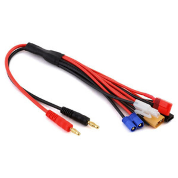 RCE1624 - 7-Function Charge Adapter to Male 4mm Bullets-300mm Wire