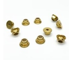 TREAL Treal Brass M2 x 0.4mm Nylon Insert Lock Nuts(10)pcs for AXIAL SCX24 Wheels