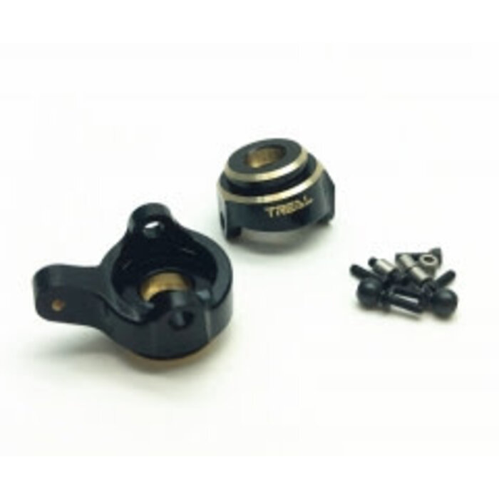 TREAL Treal Axial SCX24 Brass Front Steering Knuckles 10g for SCX24 Deadbolt C10 Betty Gladiator Bronco