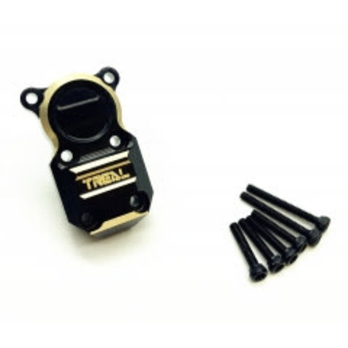 TREAL Treal Axial SCX24 90081 Brass Diff Cover(1) Fitting Both Front and Rear Axle - Black