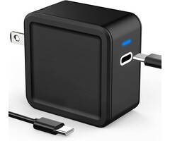 65W USB C Laptop Charger [MacBook Pro Charger][MacBook Air Charger] USB C Wall Charger for MacBook Pro 13/14 inch/MacBook Air/Lenovo/HP/Dell, 6.6ft USB-C to C Cord, LED, Foldable Plug