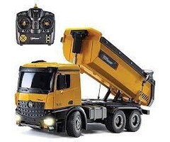 TOP RACE 10 Channel RC Dump Truck, Metal and Plastic, Hobby Grade