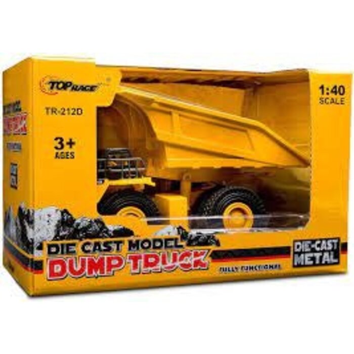 TOP RACE TR-212D - Full Metal Diecast Dump Truck Freewheel
