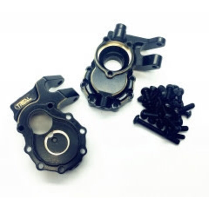 TREAL Treal Brass Inner Front Portal Drive Housing for Traxxas TRX-4/TRX-6 Crawler RC Car (2) pcs