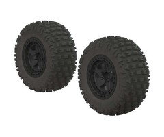 Arrma 10th scale dBoots Fortress SC 2230 Pre-Mounted Tires 14mm Hex Black 2