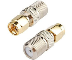 RF coaxial coax adapter SMA male to F female