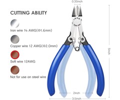 BSD-T028 - BOOSDEN - 5 Diagonal Cutters Wire Cutters, DIY Cutting