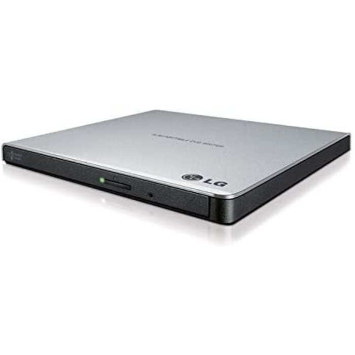 LG Electronics - External Slim DVDRW 8X USB with Cyberlink Optical Drives GP65NS60