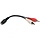 TRPP31606N - Female 3.5mm Stereo to 2 Male RCAs Y-Splitter Cable, 6"