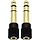 3.5MM/F-1/4M - Chadou - Audio Adapter 6.35mm (1/4 inch) Male to 3.5mm (1/8 inch) Female Stereo Headphone Connector Gold Plated