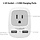 TYPE-C-2 - TESSAN - Type- - European Plug Adapter, International Travel Power Adaptor 2 USB, Type C Outlet Adapter Charger USA to Most of Europe EU Spain Iceland Italy Germany France Israel