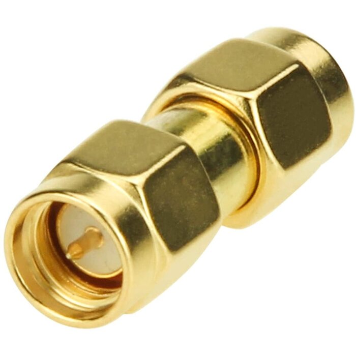 SMA Male to SMA Male, SMA Male Connector RF Coaxial Adapter Plug RFAdapter for Antenna, Radio, WiFi