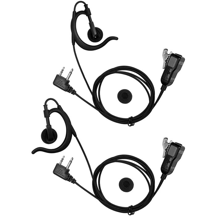 REYINL-EAR+MIC - Reyinl - Two Way Radio Earpiece Compatible Midland Ear-Clip Headset for Midland Walkie Talkie Earpiece(2 Packs)