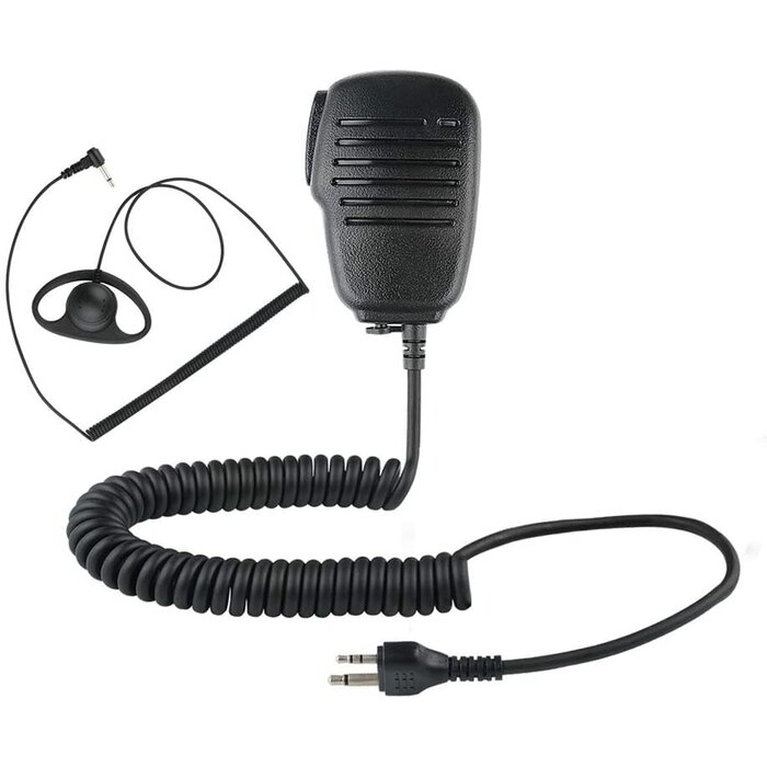Speaker Mic for Midland with 3.5mm Earpiece for GXT1000VP4 LXT600VP3 GXT1050VP4 GXT1000XB Walkie Talkies