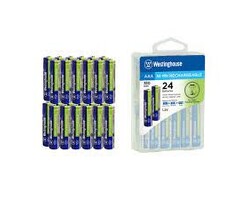 AAA NiMh Rechargeable Batteries 350mAh 24 Hard Pack