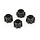 PRO634500 - 8x32 to 17mm Hex Adapters for 8x32 3.8" Wheels