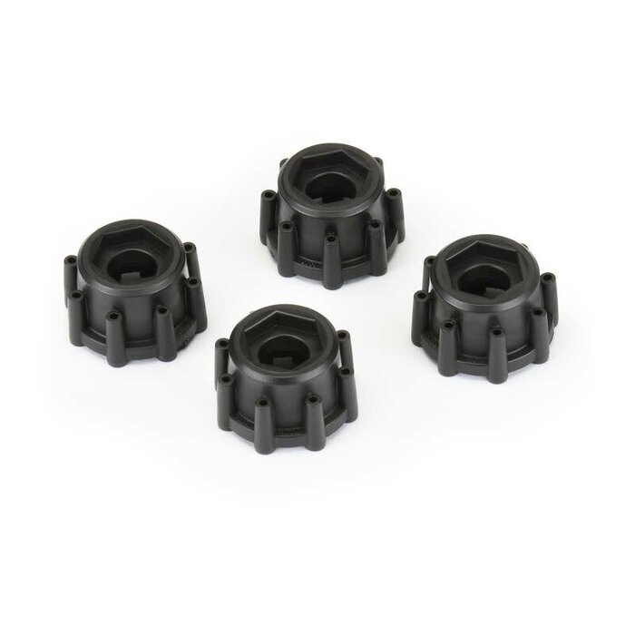 Pro-Line Racing PRO634500 - 8x32 to 17mm Hex Adapters for 8x32 3.8" Wheels, 1/8 Scale