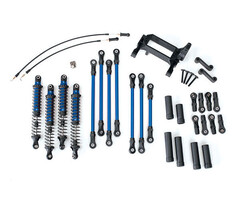 Traxxas 8140X - Long Arm Lift Kit, TRX-4®, complete (includes blue powder coated links, blue-anodized shocks)