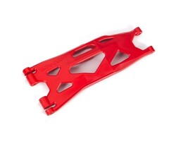 Traxxas 7894R - Suspension arm, lower, red (1) (left, front or rear) (for use with #7895 X-Maxx® WideMaxx® suspension kit)
