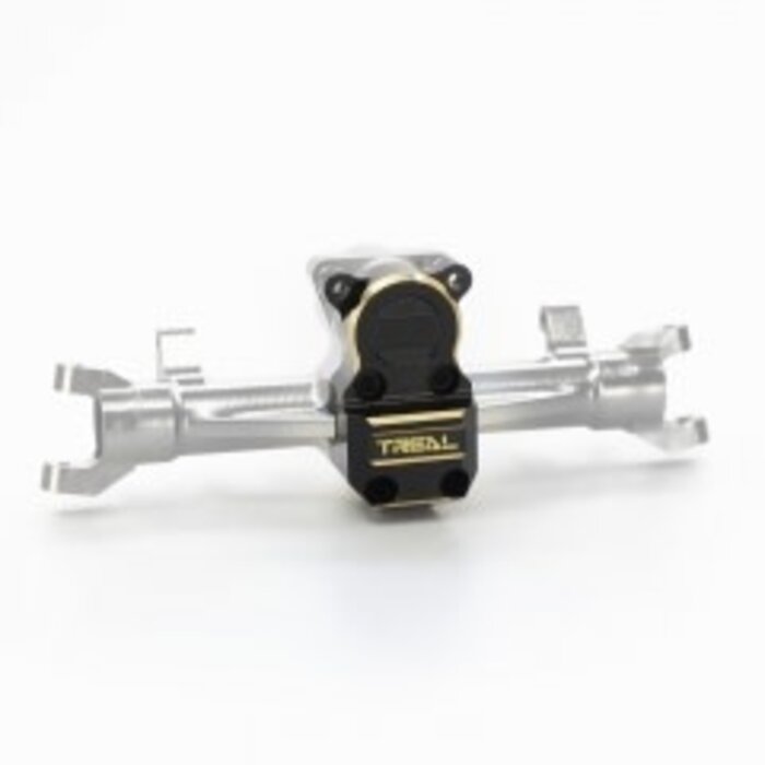 TREAL Treal Alu 7075 Front Axles Housing W/ Heavy Brass Diff Cover for Axial SCX24