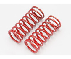 Traxxas 5649 - Spring, shock (red) (long) (GTR) (5.4 rate double orange stripe) (1 pair)