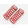 5649 - Spring, shock (red) (long) (GTR) (5.4 rate double orange stripe) (1 pair)