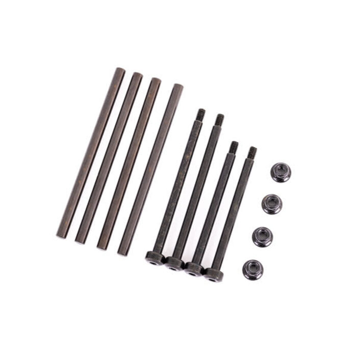 Traxxas 9540 - Suspension pin set, front & rear (hardened steel), 4x67mm (4), 3.5x48.2mm (2), 3.5x56.7mm (2)/ M3x0.5mm NL, flanged (2)