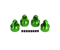 Traxxas 7764G - Shock Caps, Aluminum (green-anodized), GTX shocks (4)/ spacers (8)
