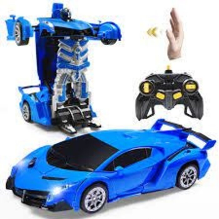 Automotion Shape-Shifting Robot R/C Car, Blue
