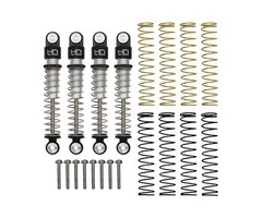 HOT RACING Aluminum Threaded Long Travel Shocks - Axial Scx24
