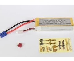 Pit Bull Xtreme RC Pure Gold 100c 3s 6000mAh 11.1V Softcase Lipo Battery, w/ LED Battery Check - EC5 +Deans Plug