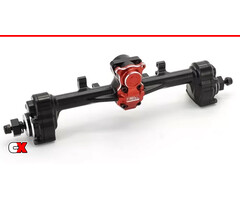 TREAL TREAL SCX24 Rear Portal Axles Kit, Aluminum 7075 CNC Machined Axle Housing for Axial 1/24 SCX24
