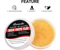 Romeda - Solder Flux, Flux for Soldering, Rosin Soldering Flux Paste for Lead-Free Electronics Soldering and Soldering DIY (1.2oz/35g in a Jar)