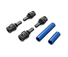 Traxxas 9751-BLUE - Driveshafts, center, male (steel) (4)/ driveshafts, center, female, 6061-T6 aluminum (blue-anodized) (front & rear)/ 1.6x7mm BCS (with threadlock) (4)