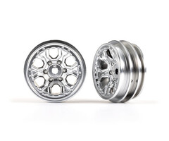 Traxxas 9770-SATIN - Wheels, 1.0' (satin chrome) (2)