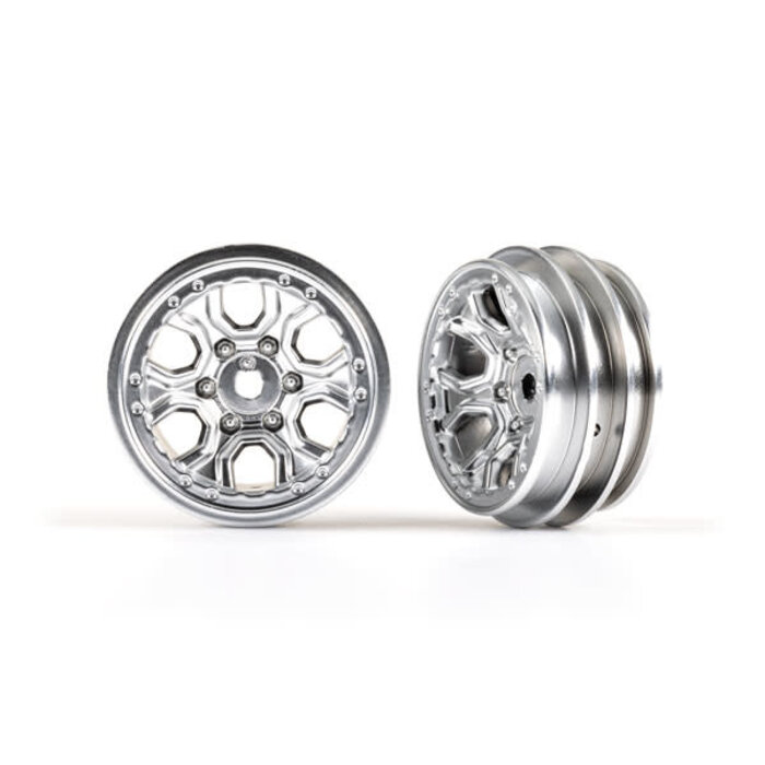 Traxxas 9770-SATIN - Wheels, 1.0' (satin chrome) (2)