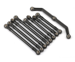 Traxxas 9742R - Suspension link set, complete (front & rear) (includes steering link (1), front lower links (2), front upper links (2), rear lower links (4)) (assembled with hollow balls)