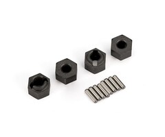 Traxxas 9750 - Wheel hubs, 7mm hex (4)/ axle pins (8)